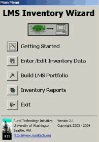 Figure 1: Inventory Wizard Main Menu