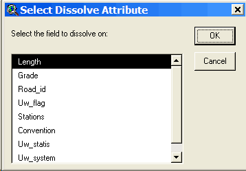 Select Dissolve Attribute
