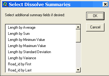 Select Select additional summary fields if desired