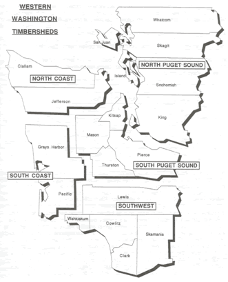 Western Washington Timbersheds