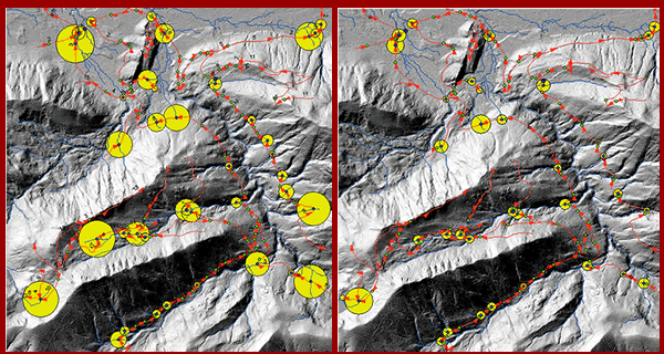 Click for larger image of sediment delivery comparisons