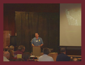 Don Hanley welcomes the audience