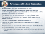 Click to View: 26. Advantages of Federal Registration