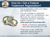 Click to View: 27. How Do I Get a Federal Trademark Registration?