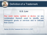 Click to View: 3. Definition of a Trademark