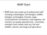 Click to View: 11. IRMP Team