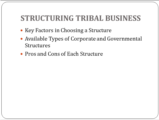 Click to View: 12. STRUCTURING TRIBAL BUSINESS