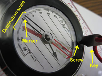 Set compass declination