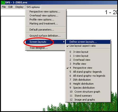 Figure 9-7: Within SVS, you can view your stand different ways.